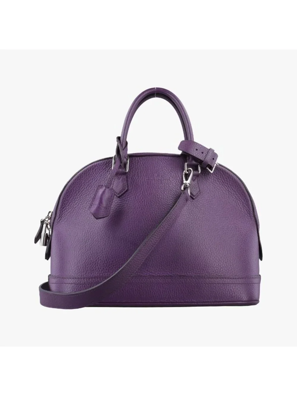 Louis Vuitton Parnascea Alma PM Violet Taurillon Leather Handbag